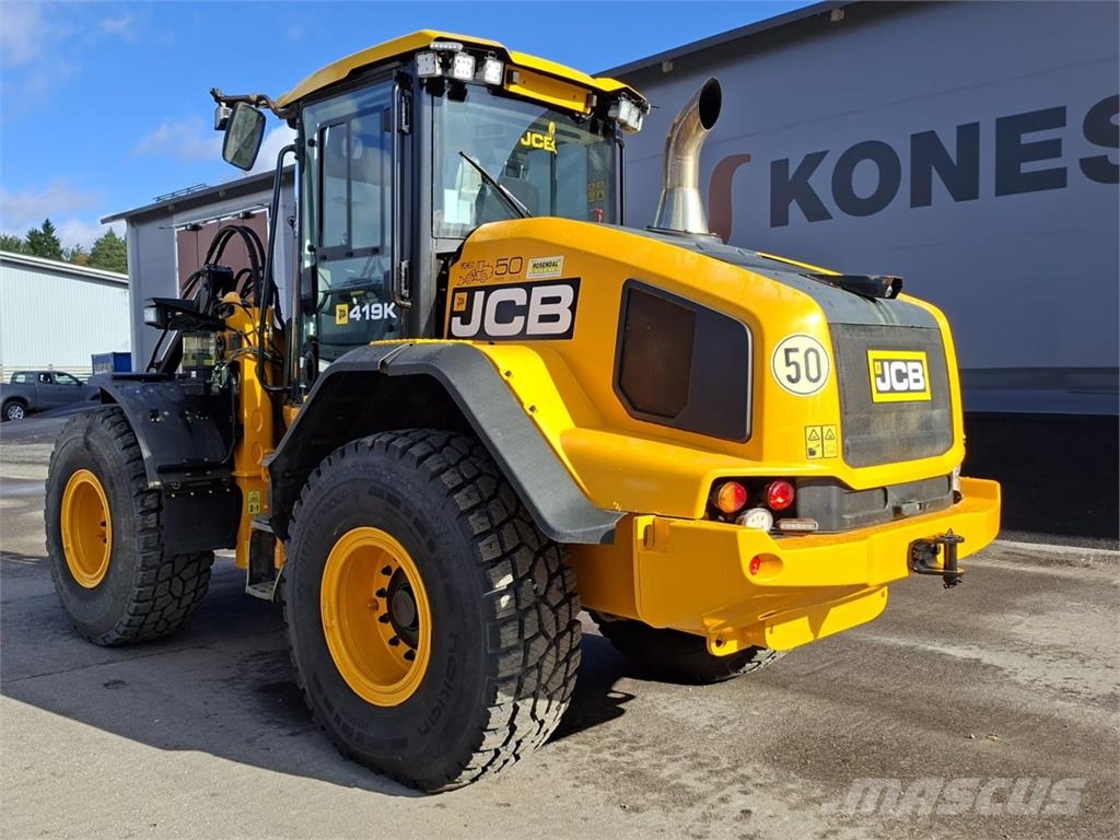 JCB 419K T4F  -VÄHÄN AJETTU- Iekrāvēji uz riteņiem