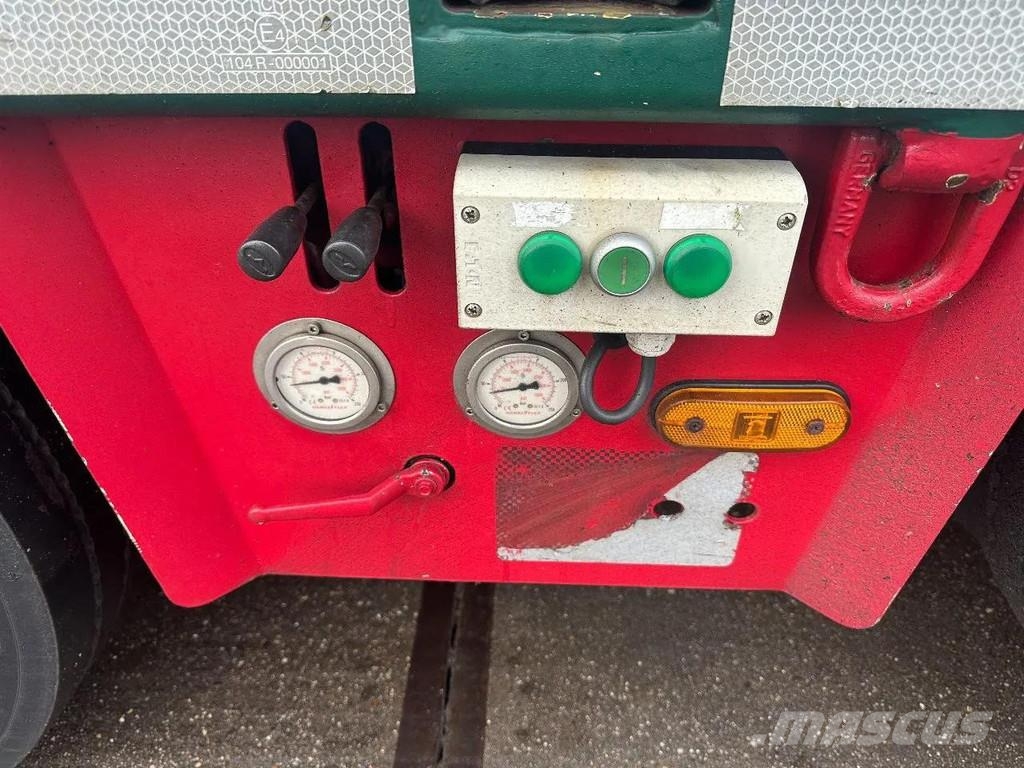 Meusburger 4 AXLE STEERING - DOUBLE EXTENDABLE UP TO 28 M - E نصف مقطورة مسطحة منخفضة