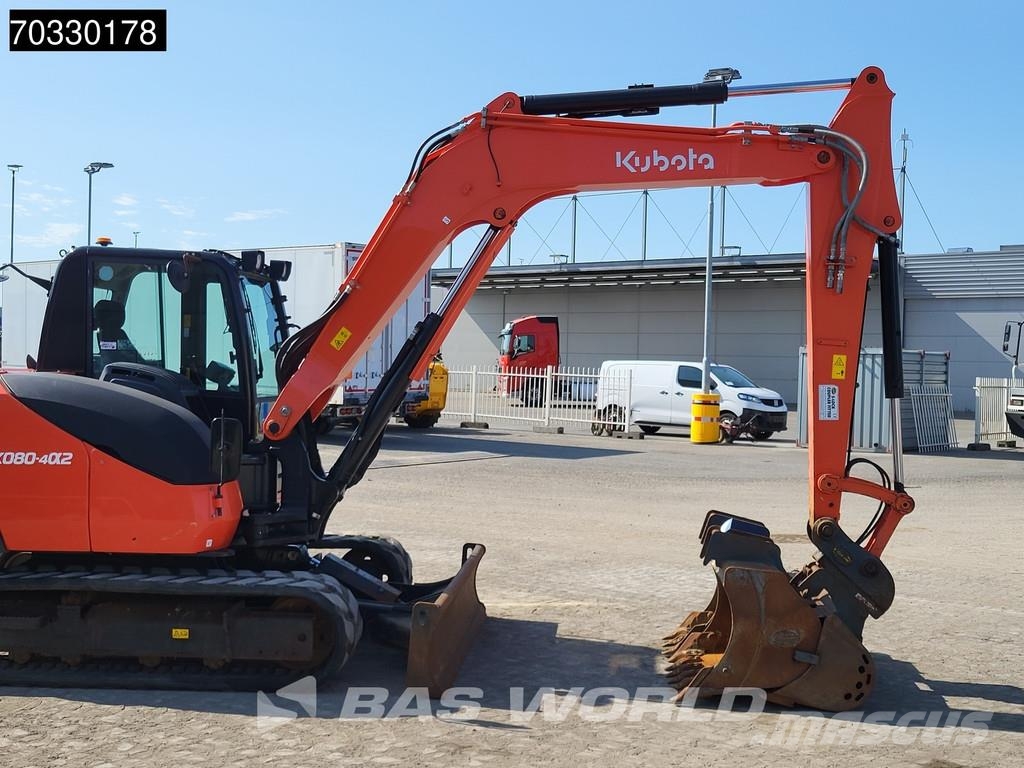 Kubota KX080 -4a2 A/C - 3 Buckets Minigraafmachines < 7t