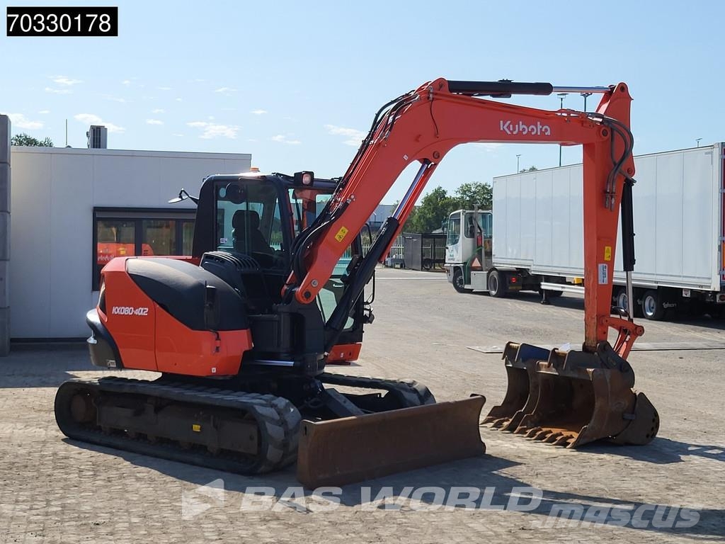 Kubota KX080 -4a2 A/C - 3 Buckets Miniekskavaatorid < 7 t