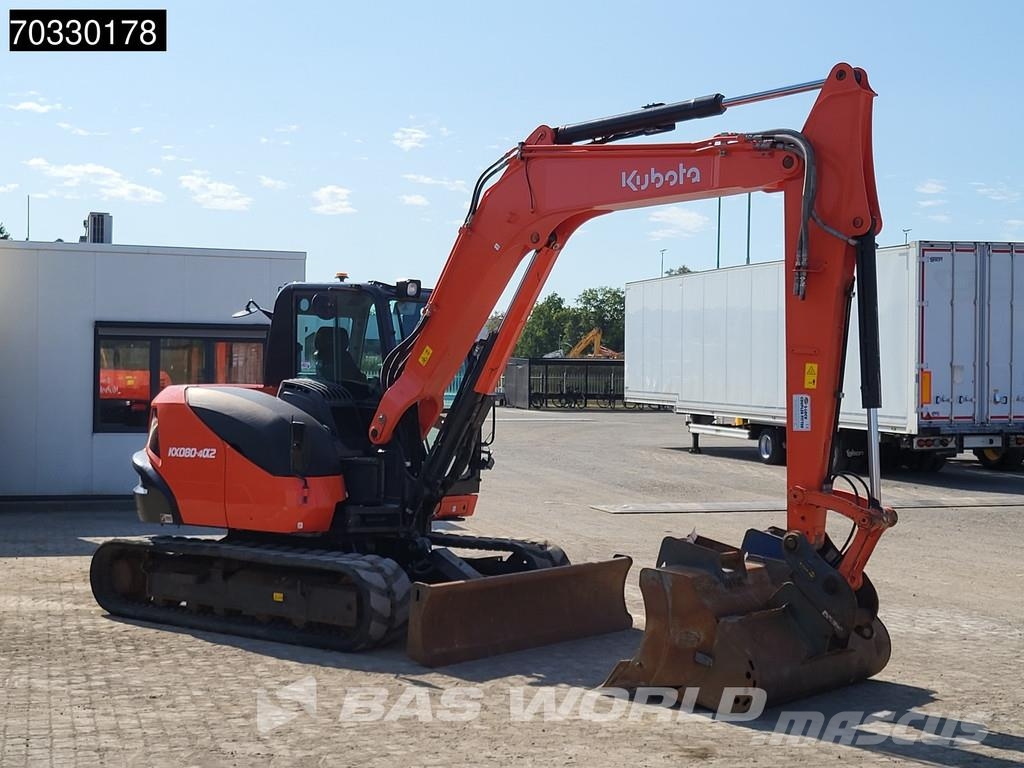 Kubota KX080 -4a2 A/C - 3 Buckets Minigraafmachines < 7t