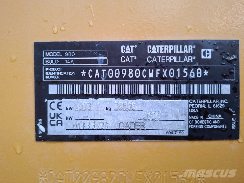 CAT 980 Wielladers