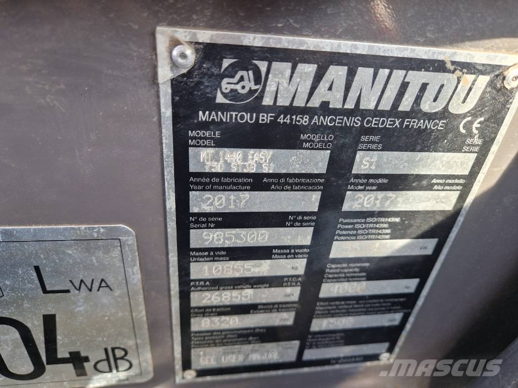 Manitou MT 1440 jak JCB 540-140 P609 مناولات متداخلة