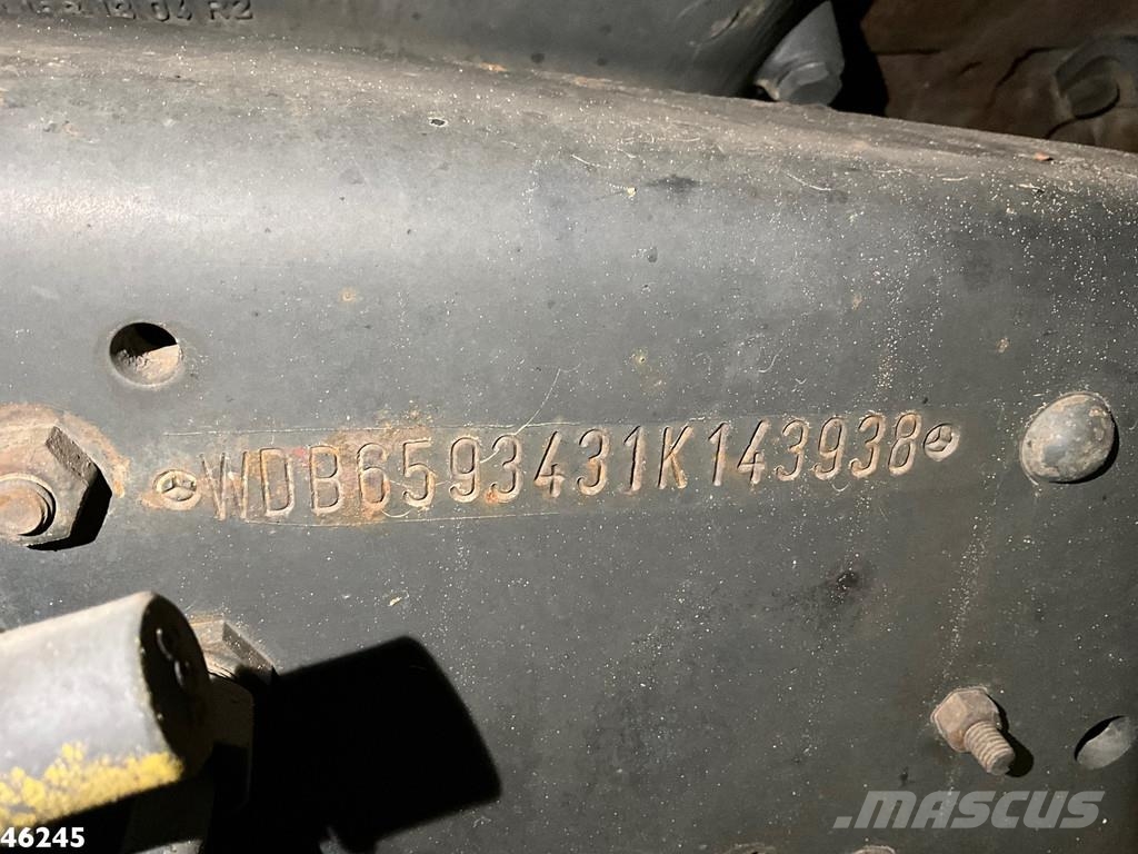 Mercedes-Benz 2638 AK V8 6x6 Manual Full steel suspension Meille Camion benne