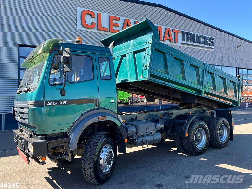 Mercedes-Benz 2638 AK V8 6x6 Manual Full steel suspension Meille Camion benne