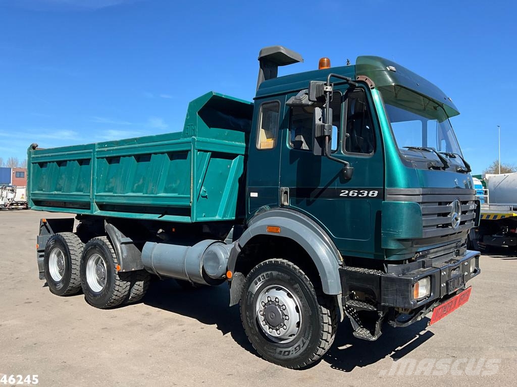 Mercedes-Benz 2638 AK V8 6x6 Manual Full steel suspension Meille Camion benne