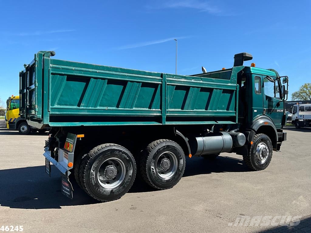 Mercedes-Benz 2638 AK V8 6x6 Manual Full steel suspension Meille Camion benne