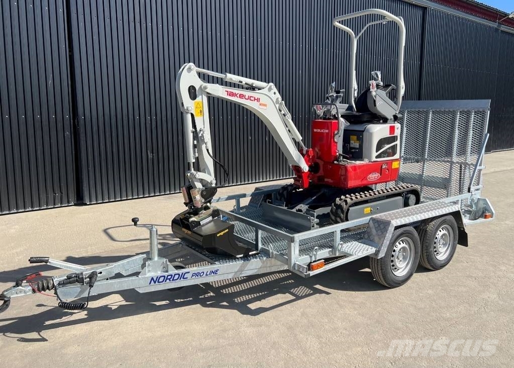 Takeuchi TB 210 R Komplett paket med trailer Εκσκαφάκι (διαβολάκι) < 7t