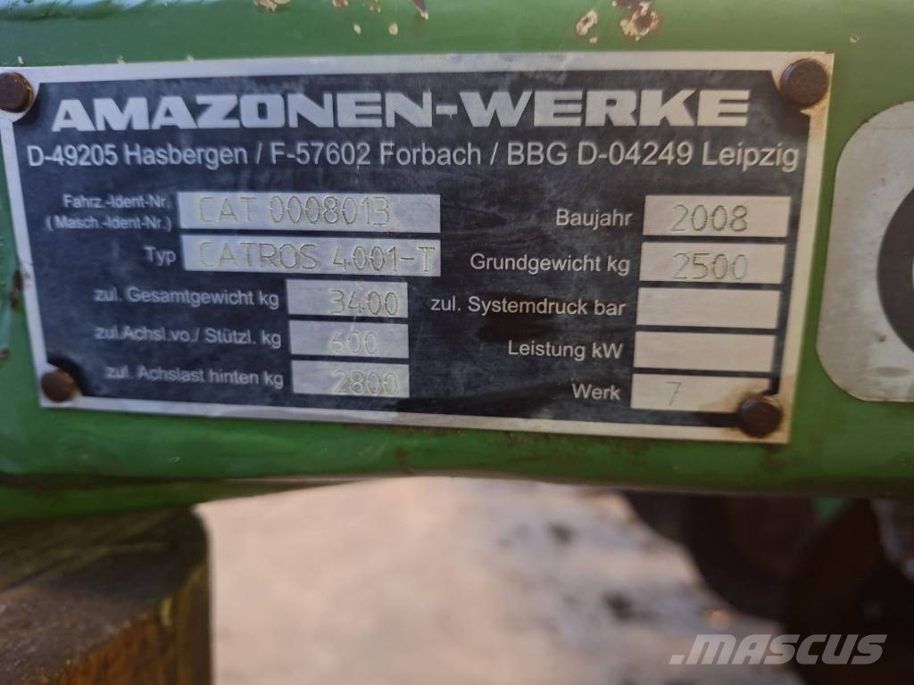 Amazone Catros 4001 T Tanjirače
