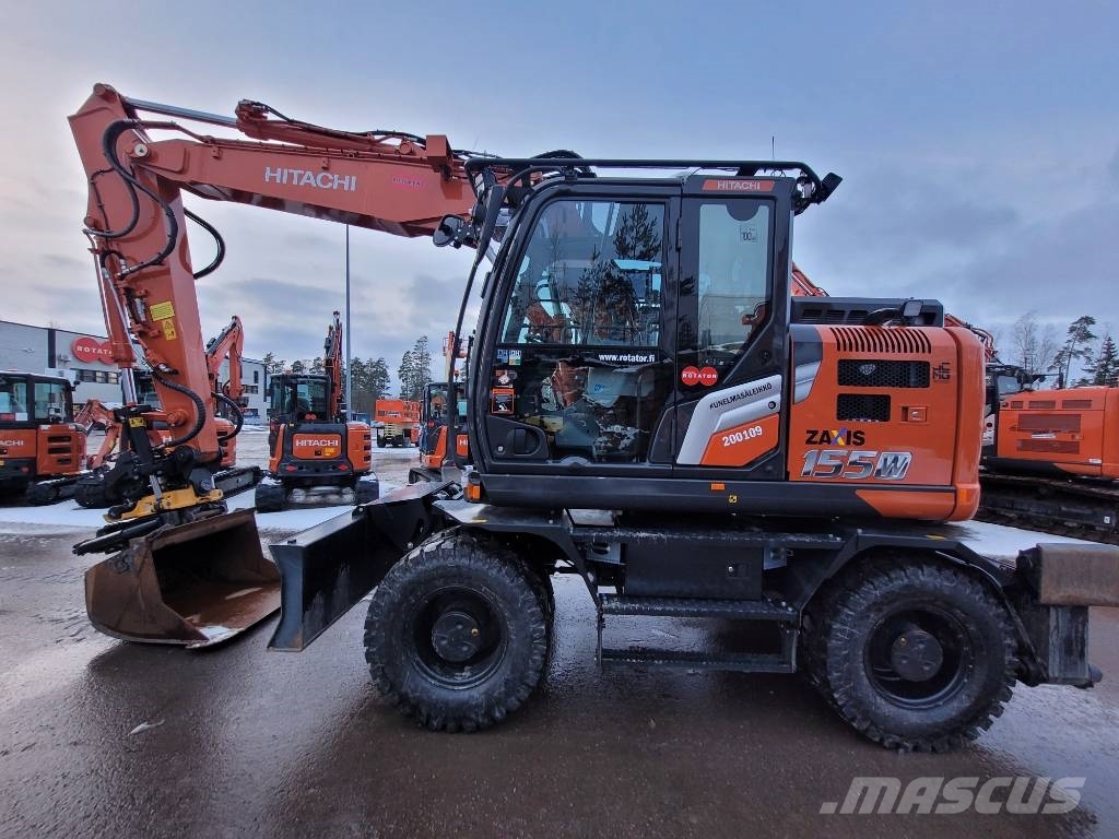 Hitachi ZX155W - Wheeled excavators for rent, Year of manufacture