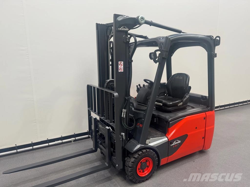 Linde E16-02 NIEUWE ACCU شاحنات ذات رافعات شوكية تعمل بالكهرباء
