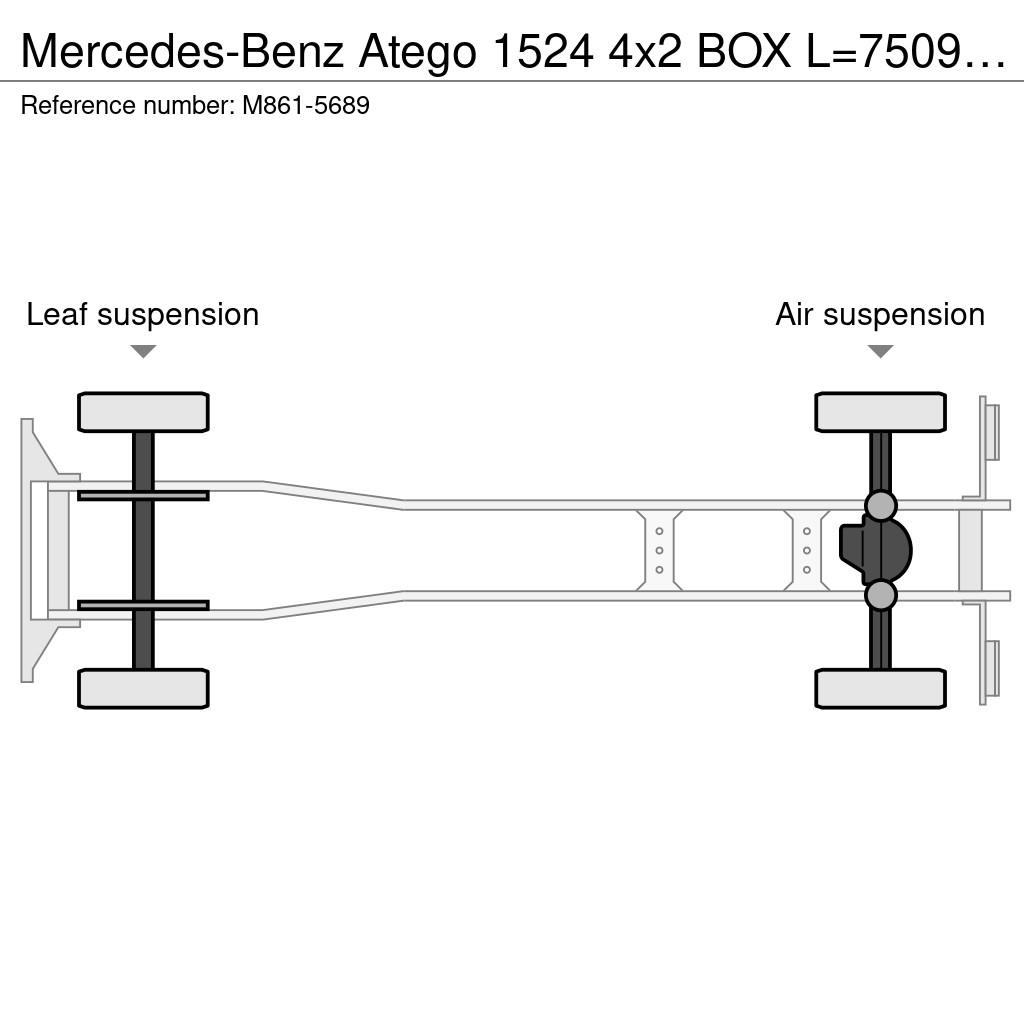 Mercedes-Benz Atego 1524 4x2 BOX L=7509 mm Box trucks