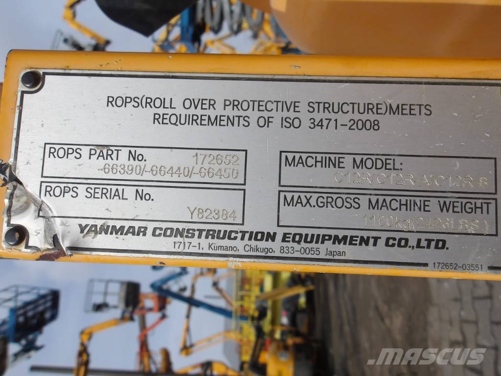 Yanmar C 12 R-B Teladumpperit