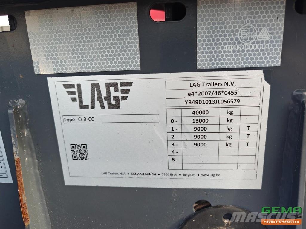 LAG O-3-CC 20FT Tipping Chassis - Electric and Hydraul Semirremolques portacontenedores