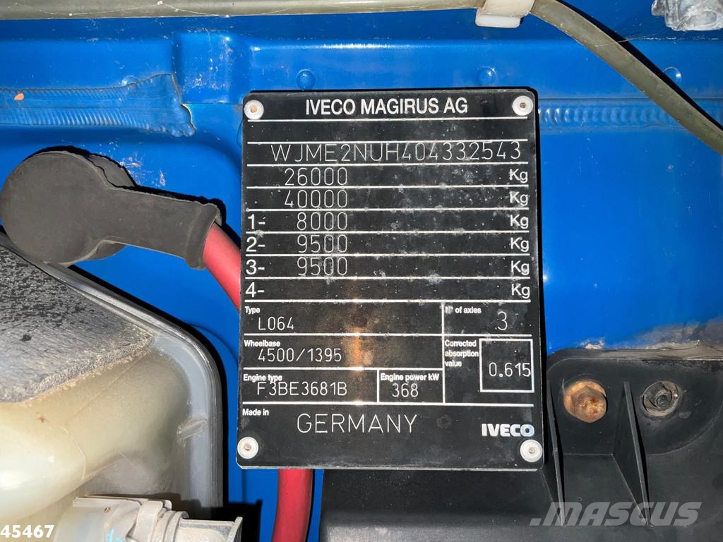 Iveco Stralis 500 6x4 MKG 54 Tonmeter laadkraan Всъдеходни кранове
