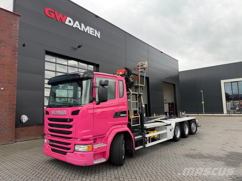 Scania G410 8x4 Haaksysteem / kraan Euro 6 Retarder Abrollkipper