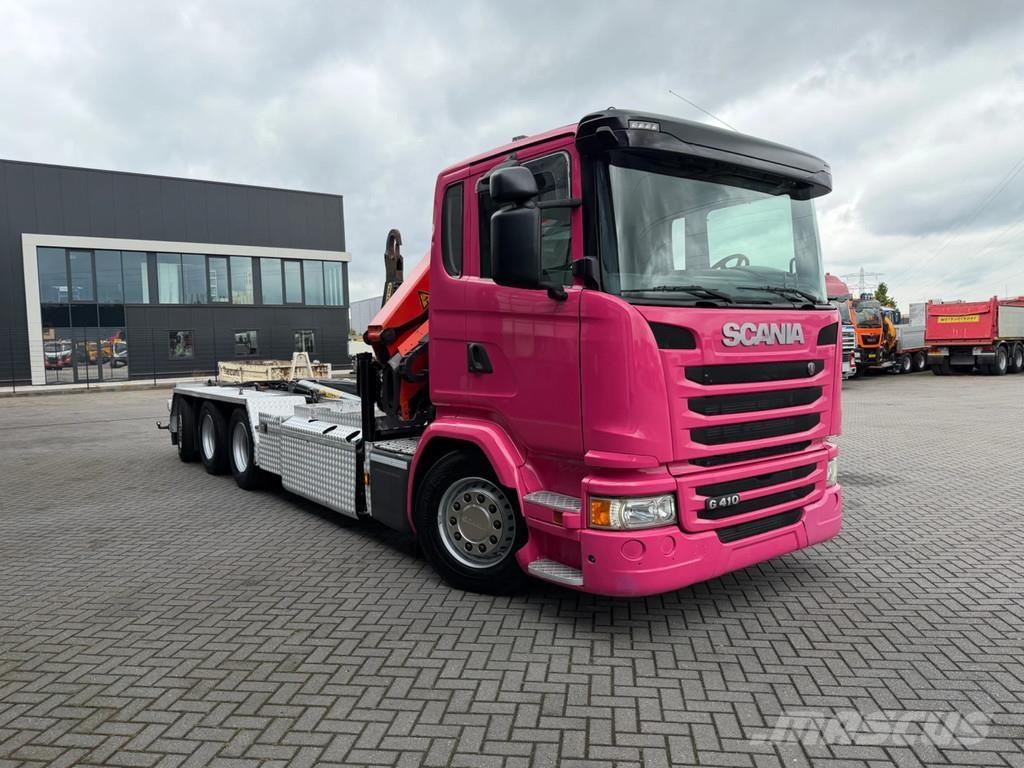 Scania G410 8x4 Haaksysteem / kraan Euro 6 Retarder Abrollkipper