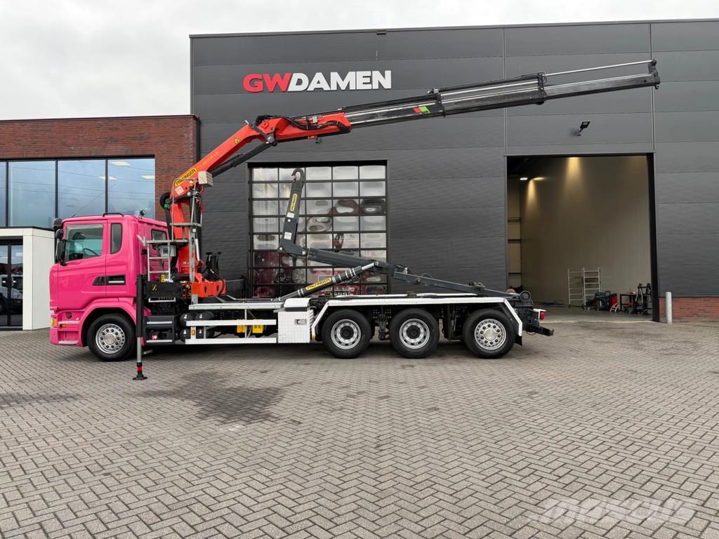 Scania G410 8x4 Haaksysteem / kraan Euro 6 Retarder Abrollkipper