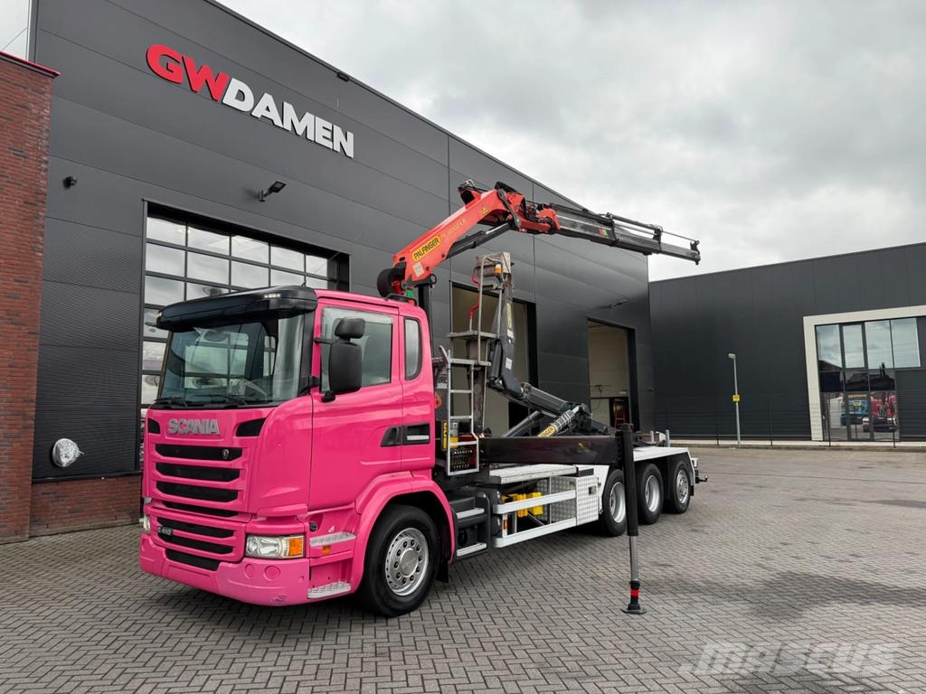 Scania G410 8x4 Haaksysteem / kraan Euro 6 Retarder Abrollkipper