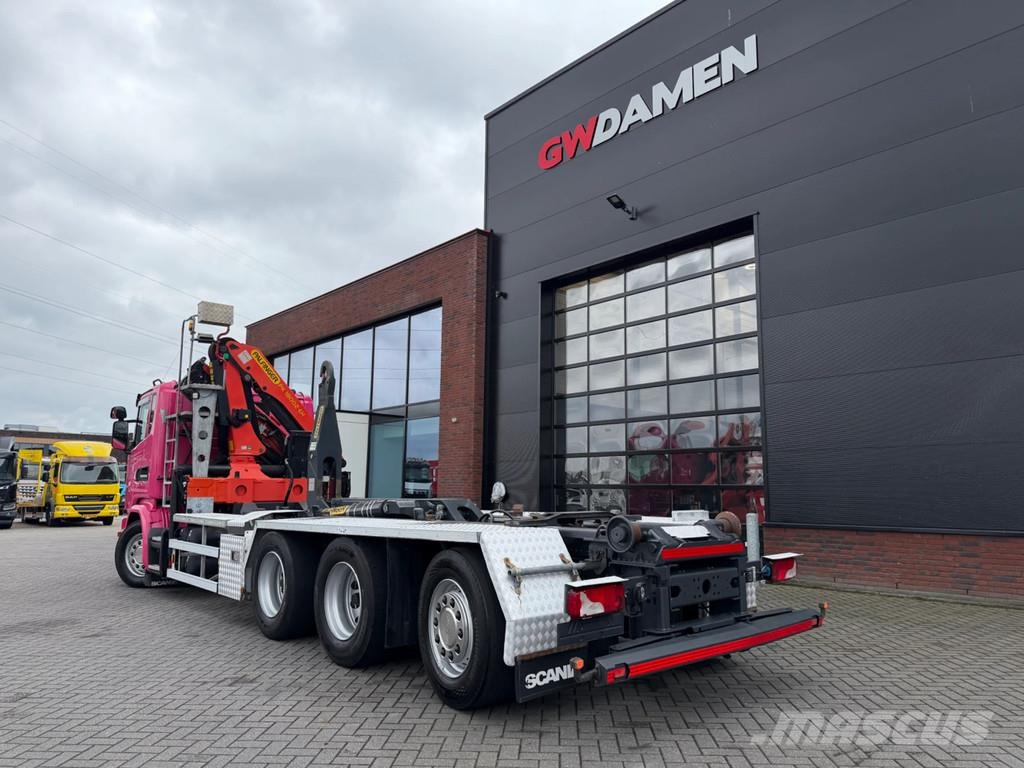 Scania G410 8x4 Haaksysteem / kraan Euro 6 Retarder Abrollkipper