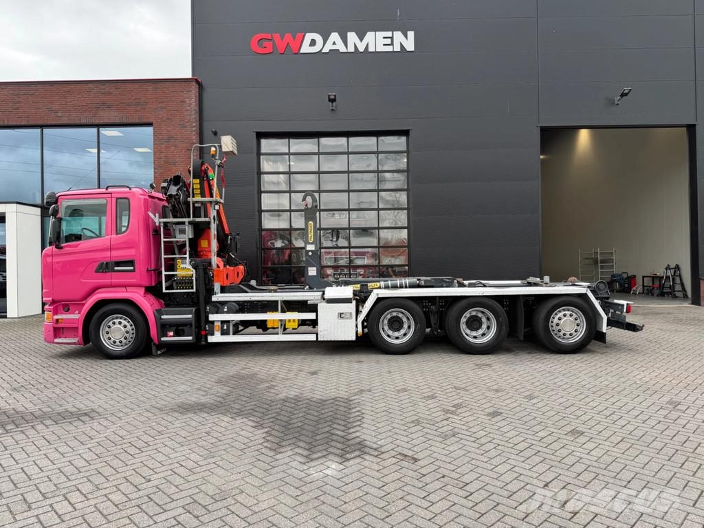 Scania G410 8x4 Haaksysteem / kraan Euro 6 Retarder Abrollkipper