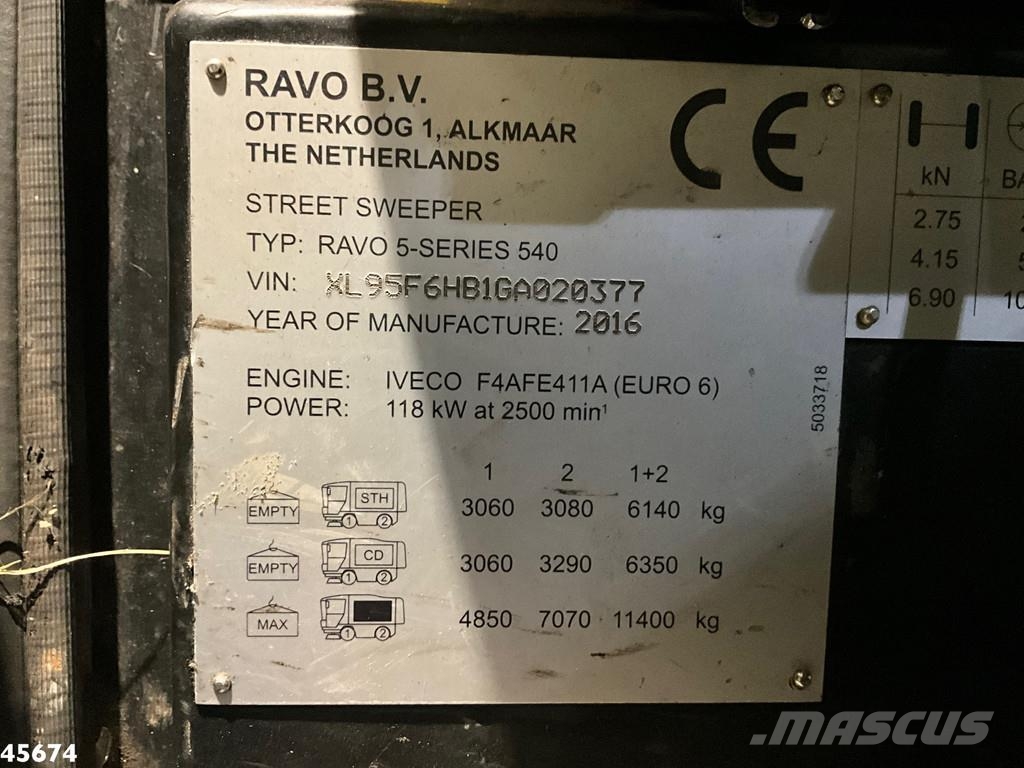 Ravo 540 Euro 6 Kehrmaschine