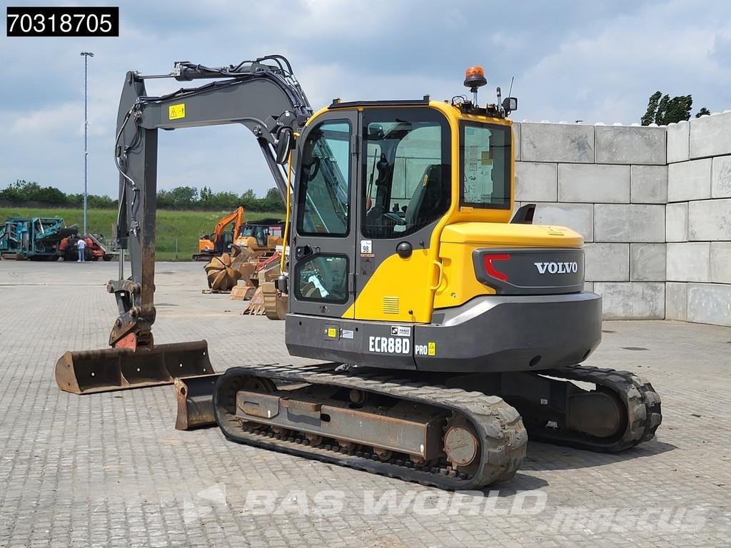 Volvo ECR88 D A/C - 2 Buckets Mini ekskavatörler, 7 tona dek