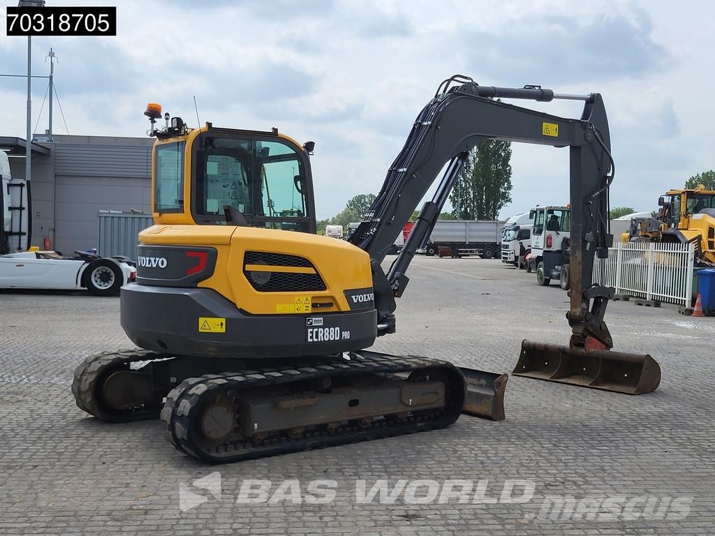 Volvo ECR88 D A/C - 2 Buckets Mini ekskavatörler, 7 tona dek