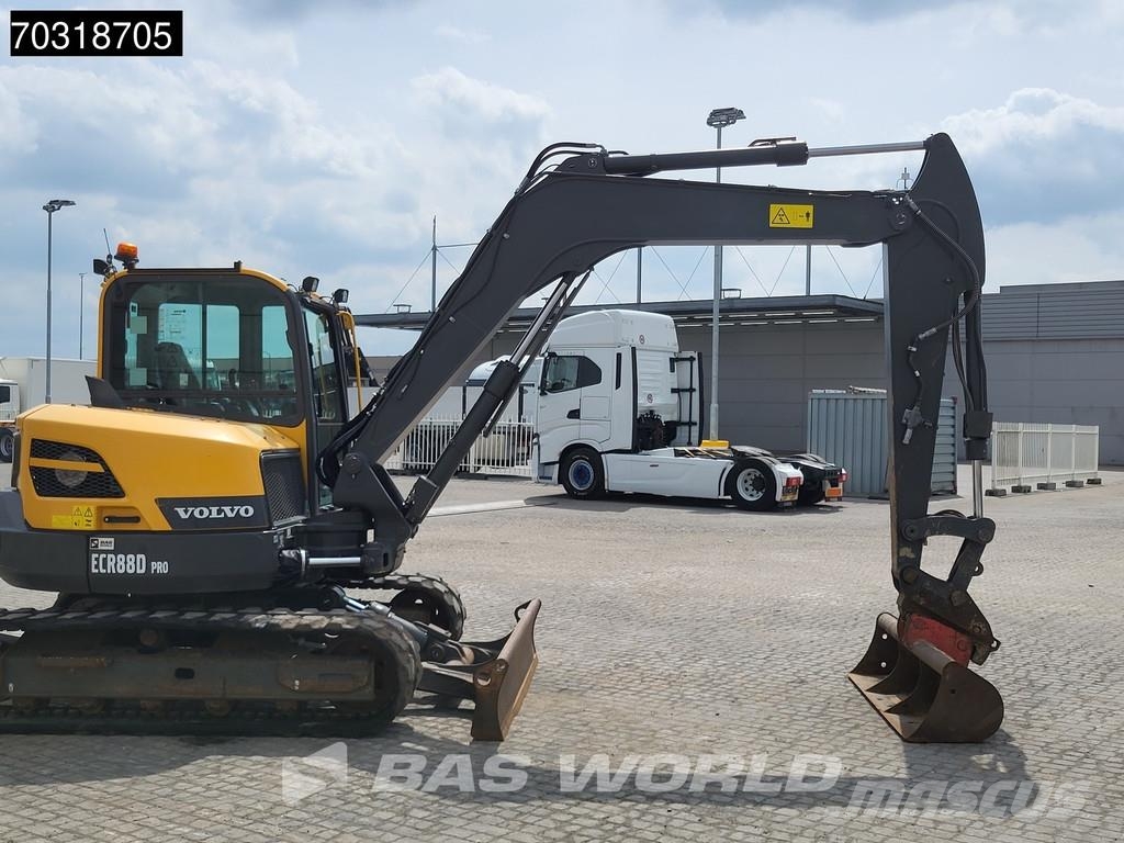 Volvo ECR88 D A/C - 2 Buckets Mini ekskavatörler, 7 tona dek