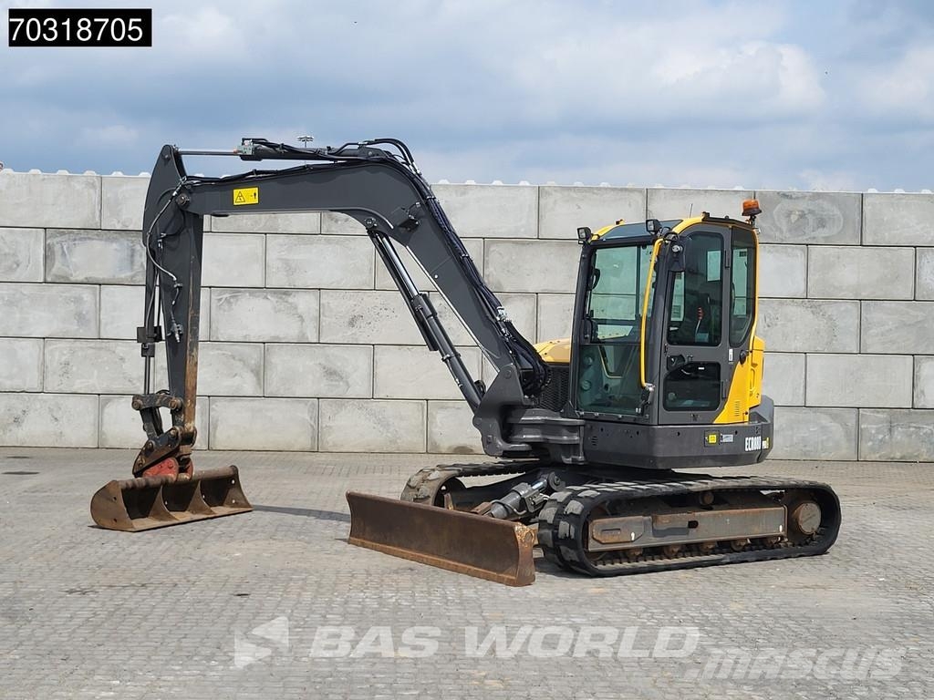 Volvo ECR88 D A/C - 2 Buckets Mini ekskavatörler, 7 tona dek