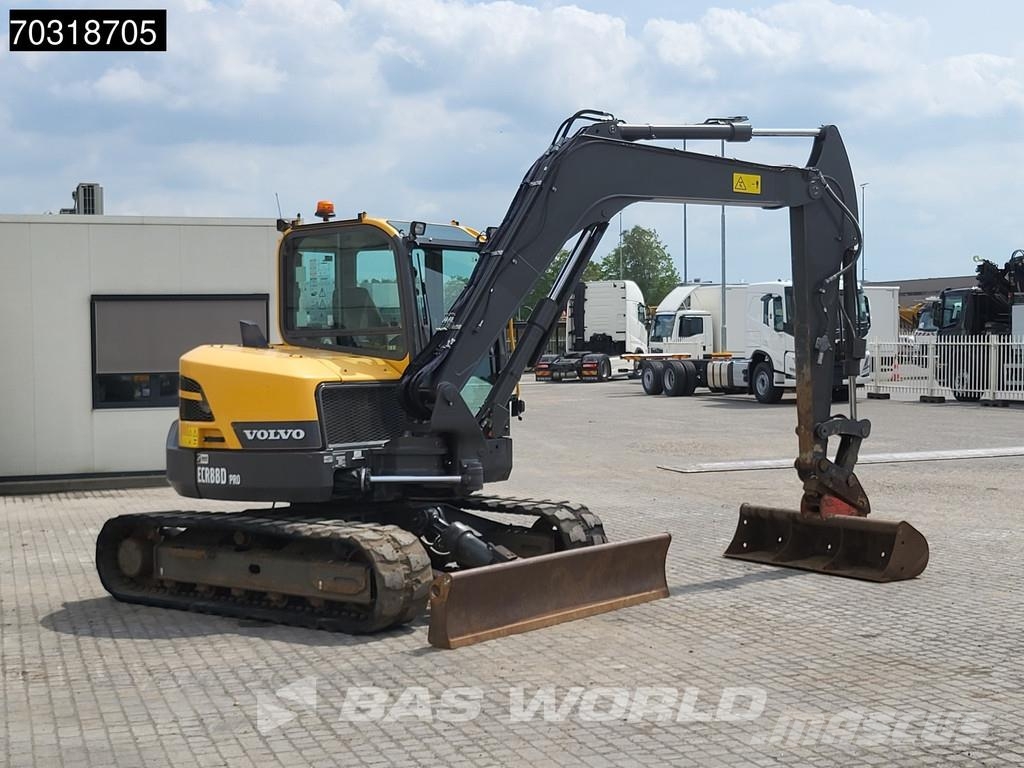 Volvo ECR88 D A/C - 2 Buckets Mini ekskavatörler, 7 tona dek