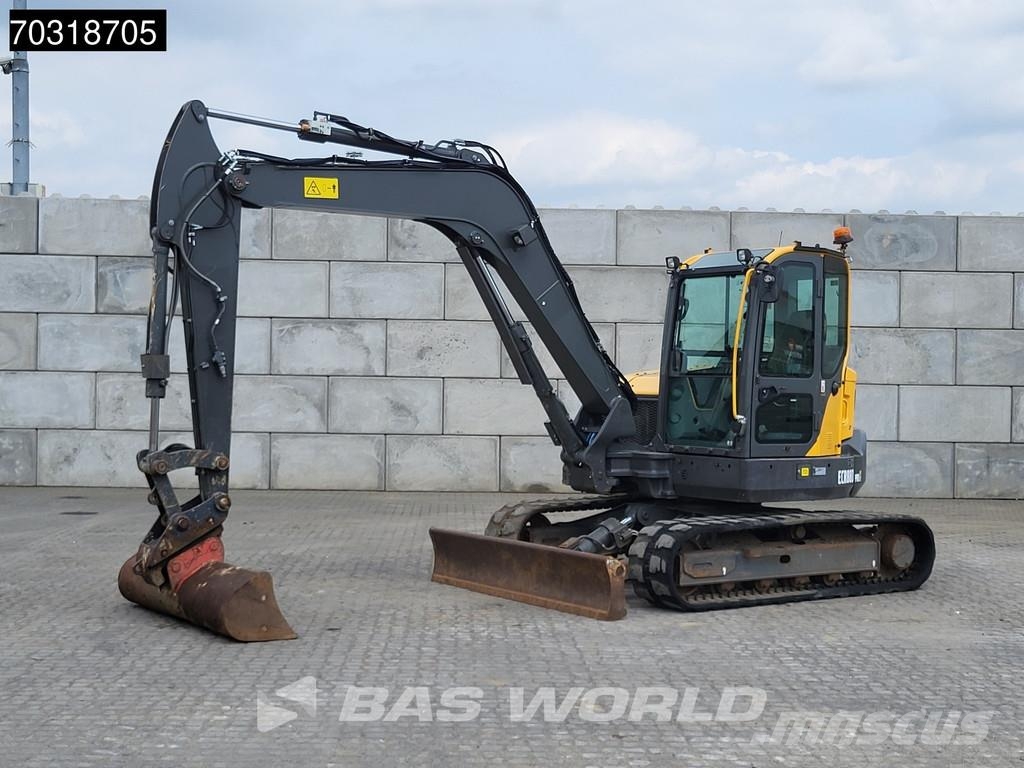 Volvo ECR88 D A/C - 2 Buckets Mini ekskavatörler, 7 tona dek