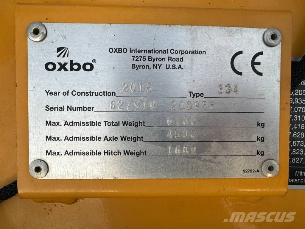 Oxbo 334 Sakupljači