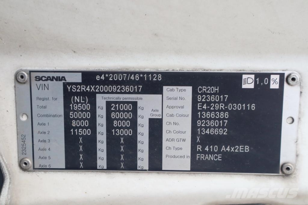 Scania R410 NGS 4X2 MEGA/LOWDECK RETARDER EURO 6 Vilcēji