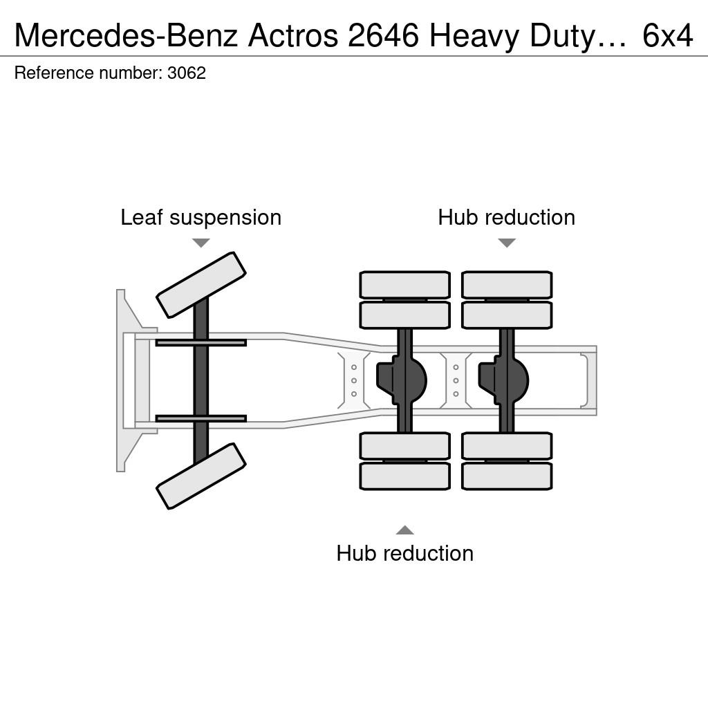 Mercedes-Benz Actros 2646 Heavy Duty Tractor 6x4 Big Axle Kipper Tractores (camiões)