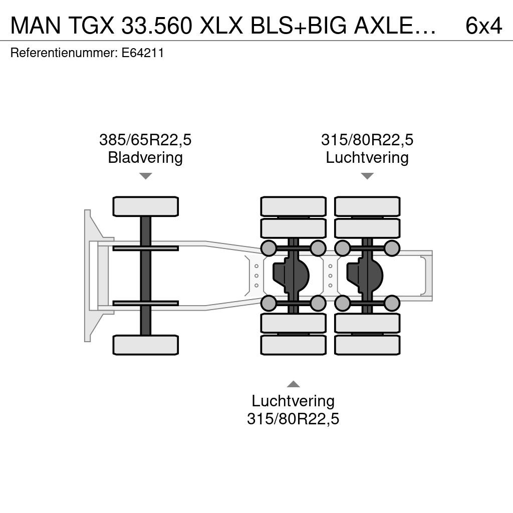 MAN TGX 33.560 XLX BLS+BIG AXLES+INTARDER Vlačilci