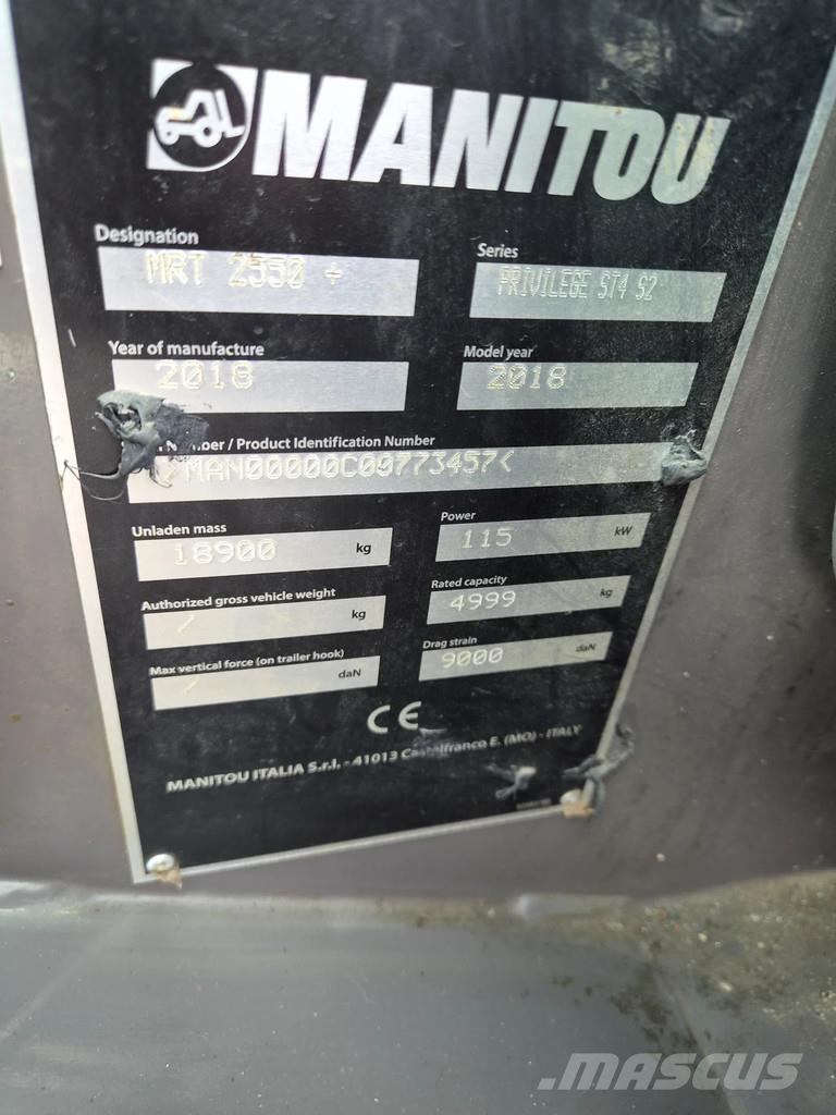 Manitou MRT 2550+ Verreikers
