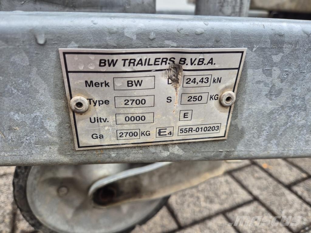 BW Trailer 2700 Trailer 2700 Vlakke laadvloer