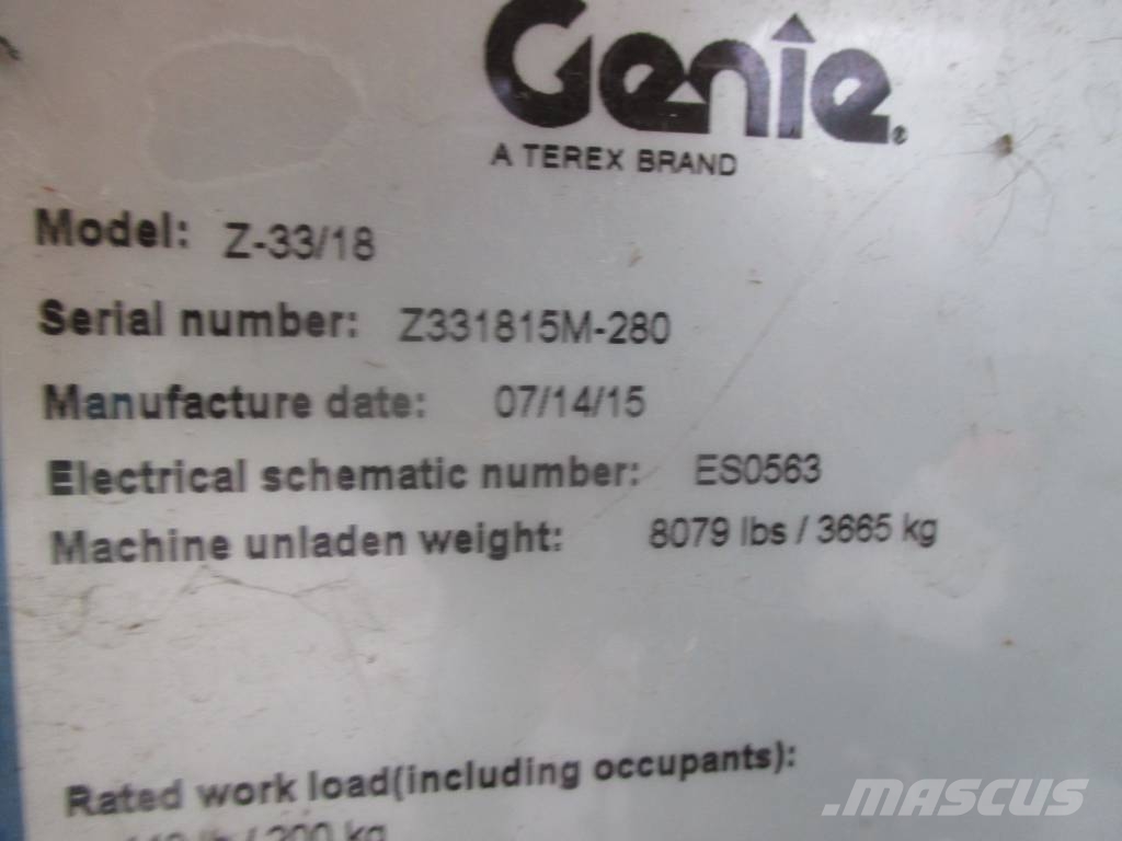 Genie Z 33/18 曲臂高空工作平台