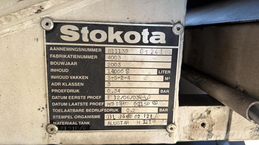 DAF CF 85.340 (STOKOTA 4 COMPARTIMENTS / 14000 L / BE Camiones cisternas