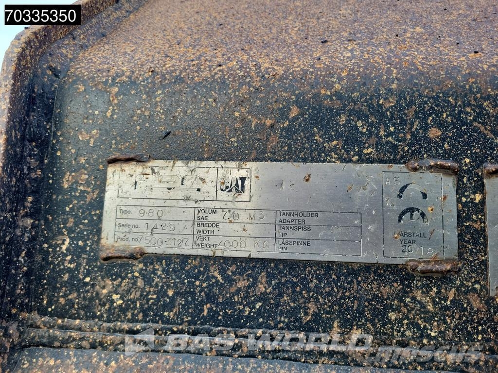 CAT 980 M Pale gommate