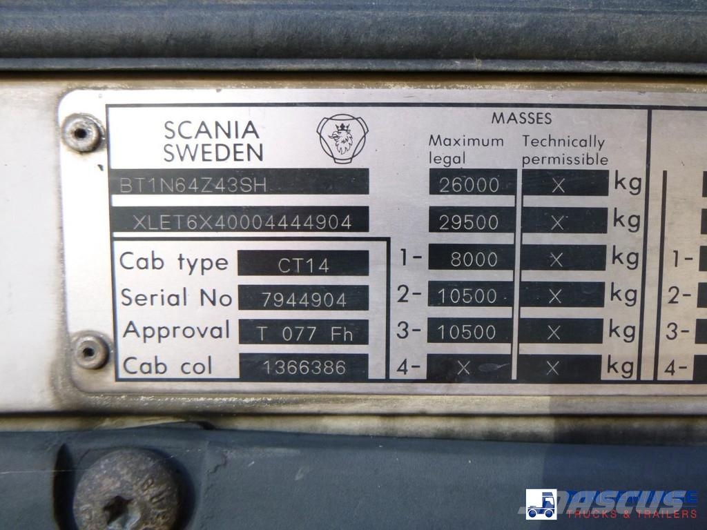 Scania T 114 340 6x4 tipper Самоскиди