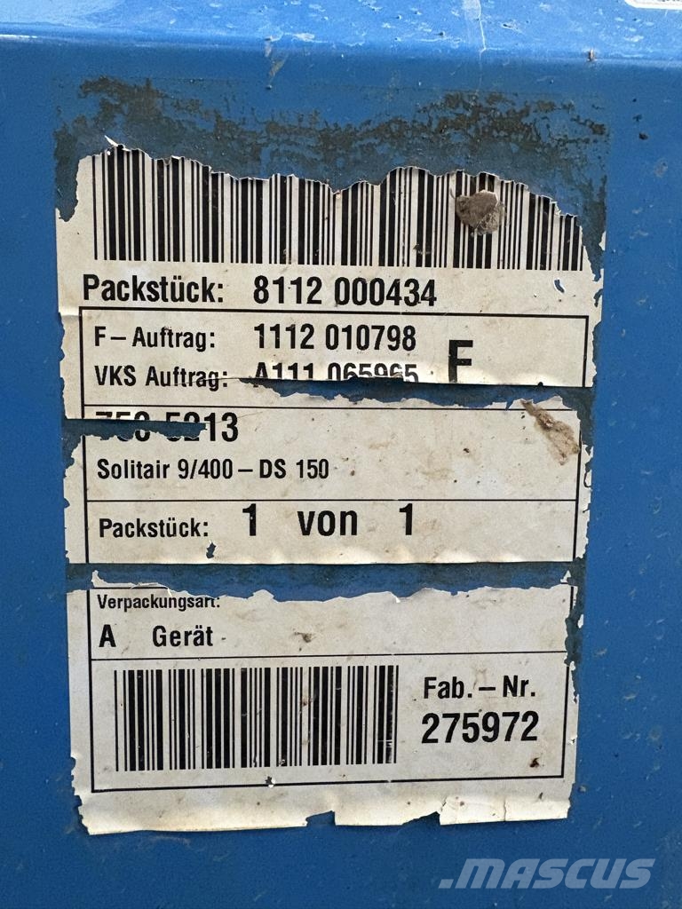 Lemken Zirkon 10/400 Solitair 9/400 Kombinerte såmaskiner