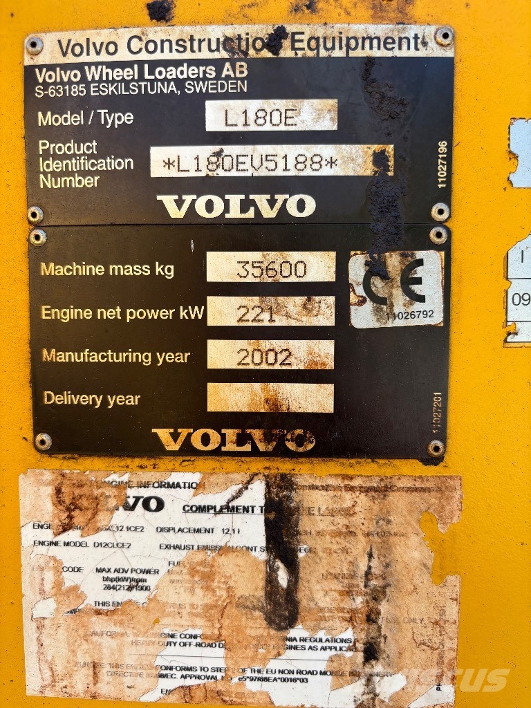Volvo L 180 E Carregadeiras Knuckleboom