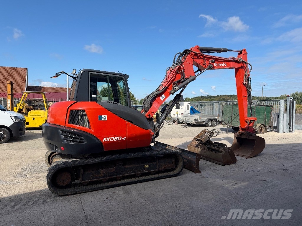 Kubota KX 080-4 3piece Boom Verstellausleger A/C Midi excavators 7t - 12t