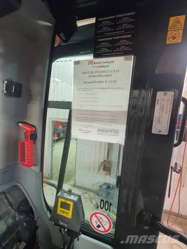 Doosan DX 140 LCR-5 , Begagnad SÄLJES Gravemaskiner på larvebånd