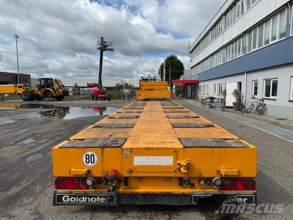 Goldhofer STZ-L5-50/80A 8,13M EXTENDABLE + 5 AXLE STEERING + Diepladers