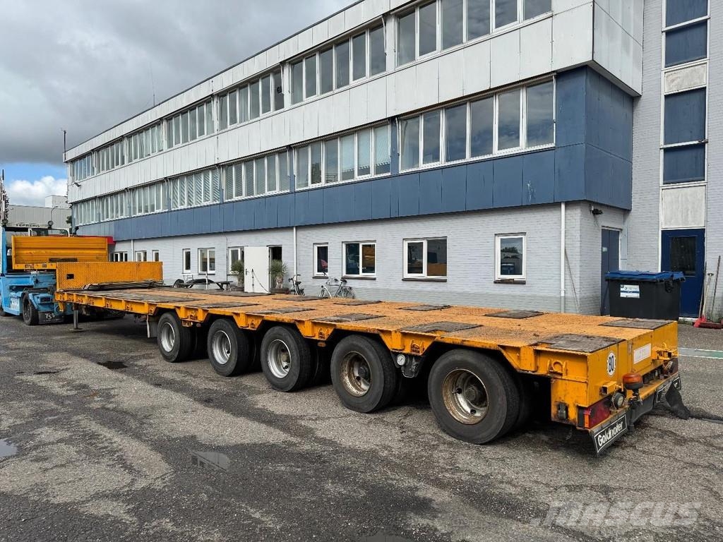Goldhofer STZ-L5-50/80A 8,13M EXTENDABLE + 5 AXLE STEERING + Diepladers