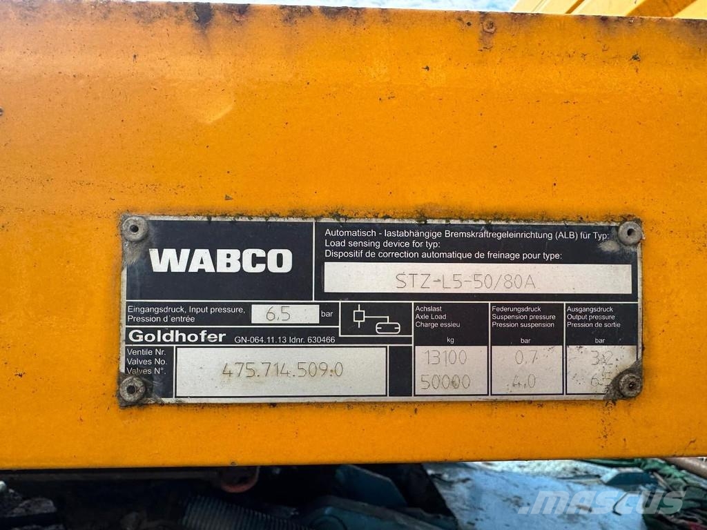 Goldhofer STZ-L5-50/80A 8,13M EXTENDABLE + 5 AXLE STEERING + Diepladers
