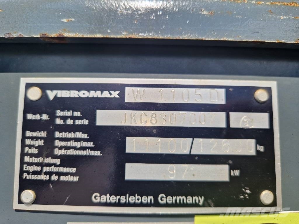 Vibromax W 1105 D * 2000r. * soil roller * Valjci sa jednim bubnjem